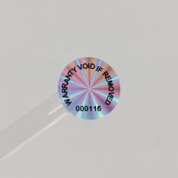Holographic High Security Tamper-Evident  Sticker, VOID Tamper-Proof  Warranty Label,  Serial Number, 2000pcs, 15x15mm