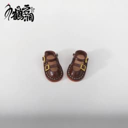 Mini Leather Shoes 1/6 1/8 1/12 OB11 Blyths Ob22 Ob24 Doll Shoes Double Shoes Shoes Toy Accessories 3.0 * 1.8cm