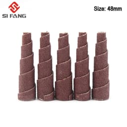 38mm 48mm Abrasive Sandpaper Grinding Head Sanding Cone Engine Porting Assortment Set Sleeve Sandpaper Roll With 1/4inch Shank