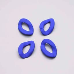 Acrylic Hand Paint Multi Color Twisted Assembled Parts Beads For Women Frosted Resin Pendant Necklace Jewelry Accessorie Finding