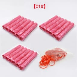 18pcs/set Extra Long Hair Rollers with Rubber Bands Cold Perm Rods Hair Root Curler Bars Clip Curling Hairdressing Supplies 1546
