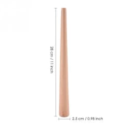 Wood Tapered Mandrel Stick Ring Stick Tool for Finger Ring Jewelry Rings Making Multi Sizes Forming Measuring Jewelry Equipment