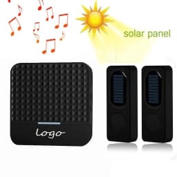 Solar Wireless Doorbell Low Power Home IP65 Waterproof 300M Door Bell Chime Outdoor Doorbells