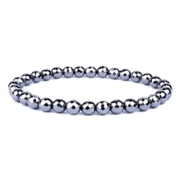 Weight Loss No Magnetic Therapy Bracelet For Men Women Geometric Black Hematite Stone Beads Stretch Health Care Bracelet Jewelry