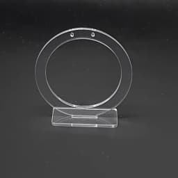 White/Clear Acrylic Round Earring Display Earring Holder Earring Stand Jewelry Display Earring Stud Organizer Crystal Show Rock