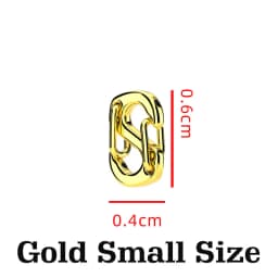Super Mini 304 Stainless Steel Key Chain Multipurpose Jewelry Bucke Key Ring Double Head Quick Hanging 8-Shaped Keychains Q44