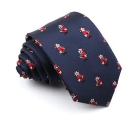 Christmas Ties For Men Red Green Blue Printed Festival Theme Party Gift Xmas Tree Santa Snowflake Slim Necktie For Man Accessori