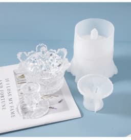 Crystal Storage Box Silicone Mold Kawaii Sugar Trinket Box Making Jewelry Box DIY UV Resin and Epoxy Resin Craft Supplies