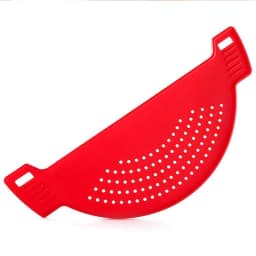 Kitchen Accessories Plastic Drain Basket Wash Rice Filter Leakproof Baffle Funnel For Jars Kitchen Gadget Pot Side Drainer