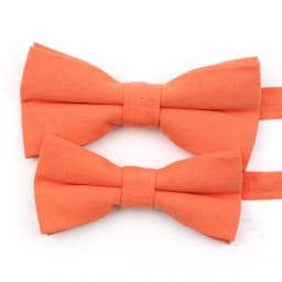 Pink Orange Sage Green Solid Color Bowtie Set For Men Women Boy Girl Classic Cute Parent-Child Daily Wear Cravat Gift Accessory