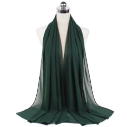 New Premium Plain Chiffon Scarf Muslim Hijab Instant Shawl Soft Ball Bubble Chiffon Head Wraps Islamic Lady Women Hijabs