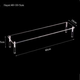 Widen10cm Acrylic Storage Jewellery Display Model Stud Makeup Figure Doll Stand Decoration Put Doll Hand Handle Trapezoidal