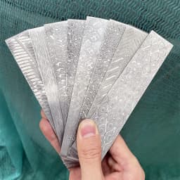 1piece New Pattern Damascus Steel for DIY Knife Making Material VG10 Sandwich Steel Knife Blade Blank Has Been Heat Treatment