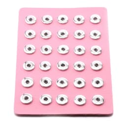 2022 New High Quality Snap Jewelry Display Board Fit 18mm Snap Buttons Jewelry Black Flannel PVC Snap Display Holder