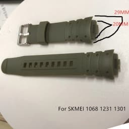Adjustable Replacement Watch Strap Band Silicone Rubber Plastic Watchbands For SKMEI 1251 1025 1155 Sports Watches Accessories