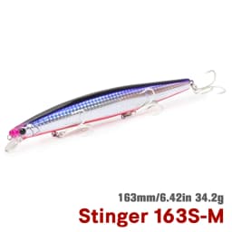 TSURINOYA 163S Ultra Long Casting Sinking Minnow Sea Fishing Lure STINGER 163mm 34.2g Seabass Tuna Saltwater Large Hard Baits