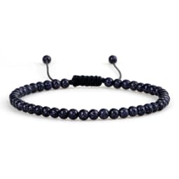 4mm Stone Beads Adjustable Bracelet For Men Natural Tiger Eye Lava Chalcedony Onyx Woven Bracelets Women Yoga Jewelry Pulseras