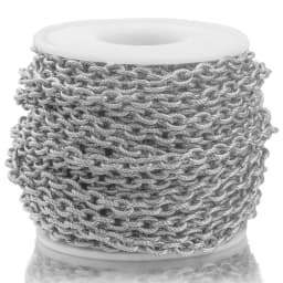 1 Meter Gold Width 5mm Stainless Steel Twist O-chain Bulk Textured Chunky Chains for Punk Rock Jewelry Making Wholesale