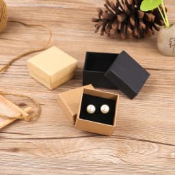 24pcs Kraft Paper Packaging Box Vintage Jewelry Earring Bracelet Ring Beads For Women Organizer Gift Boxes Travel Storage Carton