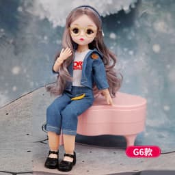 30 Cm 1/6 BJD Doll Winter Dress Set 23 Movable Joint Makeup Cute Girl Brown Eyes Doll with Fashionable New Skirt DIY Toy Gift
