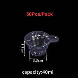 20-150Pcs 40ML Plastic Disposable Cups Dispenser Silicone Resin Mold Kit for DIY UV Epoxy Resin Jewelry Making Tools Accessories