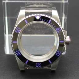 40mm Cases Men's Watch Ceramic Bezel Sapphire Glass Fit NH35 NH36 ETA 2824 Miyota 8215 Movement 28.5mm Dial Submariner Parts