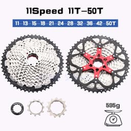 SUNSHINE MTB Cassette Shimano Deore M5100 11 Speed 52T 50T 46T 42T Mountain Bike 11V K7 42T 51T 11S Sprocket Bicycle Ratchet
