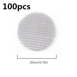 100pcs 16/20mm Thickened Multifunctional Hookah Water Pipe Brass Copper/Stainless Steel Tobacco Metal Filters Pipe Screen Gauze