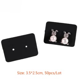 Kraft Paper Ear Stud Hang Tag Jewelry Display Card Necklace Kraft Paper Tag Ear Studs Bracelet Paper Hang Price Tag 50pcs/Lot