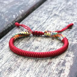 New Men Bracelet Tibetan Buddhist Handmade Braided Adjustable King Kong Knot Rope Chain Bracelets & Bangles Male Lucky Jewelry