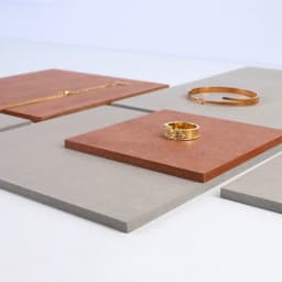 Customize Square Necklace Earring Holder Bracelet Stand Jewelry Display Tray Stamp Block Cosmetics Organizer Ring Doll Pad wood