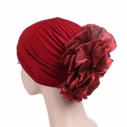 Big Flower Hijab Volumizing Scrunchie Muslim Inner Hijabs Islamic Under Scarf Cap