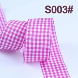 5Yards/Roll Plaid Ribbons Grosgrain Ribbon Gift Wrapping Polyester Ribbon Handmade DIY Bow Wedding Party Home Decor