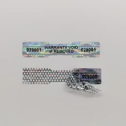 1000pcs Holographic Sealing Stickers，Tamper Proof Void  Security Label，Warranty Serial Number Sticker，Customized Logo,50mmx10mm