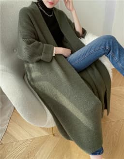 LMQ NEW 2020 Fall Winter Women Long Warm Wild Loose Knitted Cardigan Ladies Elegant Oversize Sweaters Fashion Thick Coat