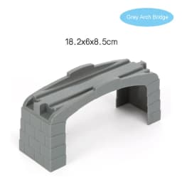 Wooden Train Track Bridge Beech Wooden Railway Set Accessories Fit for All Brands Wood Tracks Pieces Educational Toys For Kids