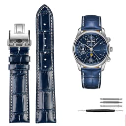Genuine Leather Watchband Watch Strap For Longines L2 L3 L4 Masters COLLECTION Watch Belt Bracelet Cowhide Strap 19mm 20mm 21mm