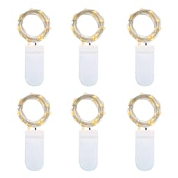 6Pcs LED String Light 1M 2M 3M Battery Operated LED Fairy Garland Lights for Wedding Christmas Festival Party Home Decoration