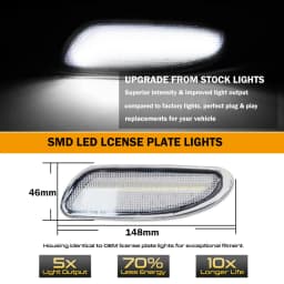 2pcs For Mercedes W203 C-Class C CLASS C230 C240 C280 C32 AMG C320 C350 Sedan Front Side Marker Parking Lights/Turn Signal Light