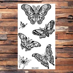 Black Scorpion Temporary Tattoos For Adults Men Realistic Dragon Wolf Tiger Thorns Fake Tattoo Sticker Hand Leg Tatoos Creative
