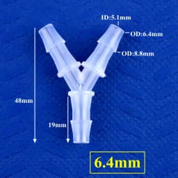 5~200pcs 2.4~12.7mm PP Y-Style Tee Connectors Aquarium Tank Air Pump Aerator Hose Pagoda Joints Irrigation Water Pipe Fittings