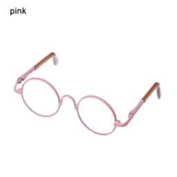 Retro Round Plush Doll Glasses Metal Frame Miniature Colorful Doll Eyeglasses‘For Doll Clothes Dressing Accessories Toy Props