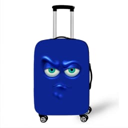 Funny Expression Luggage Cover Travel Elastic Dust Cover Protective Cover 18-32 Inches Luggage Case Suitcase Cover