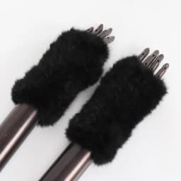 New Women 100% Real Genuine Knitted Rex Rabbit Fur Mittens Winter Warm Lady Real Fur Fingerless Gloves Handmade Knit Fur Mitten