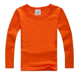 Boys Long Sleeve T Shirts For Children Spring Autumn pure color T-shirt Cotton 1 -15T Kids Clothing Baby Girls Tops Tees Clothes