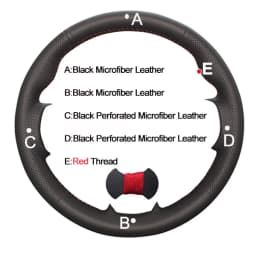 Hand Sewing Car Steering Wheel Cover Wrap Beige Leather Suede For Renault Megane 2 2002-2009 Scenic 2 (Grand Scenic) Kangoo 2
