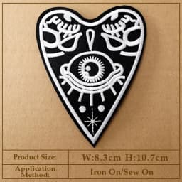 CAT Peace Embroidered Applique Patches Fabric Garment Apparel Clothing Accessories Embroidery Badges Star