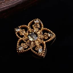 5 Pcs Rhinestone Pearl Flower Plate Diamond Button Jewelry Scarf  For Hair Accessories Sewing Decorative Clothing Coat Buttons