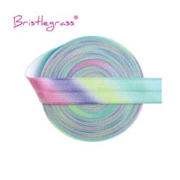 BRISTLEGRASS 2 Yard 5/8" 15mm Fox Dog Cat Rose Flower Floral Print FOE Fold Over Elastic Spandex Band Hair Tie Dress Sewing Trim