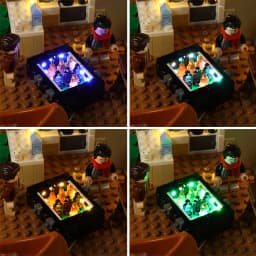 Led Lighting Kit For LEGO 10292 The Friends Apartments Blocks Building (NOT Include Model)